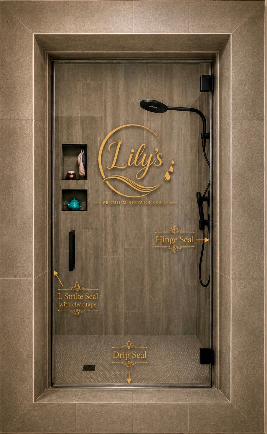 L Strike with Soft Touch™ Shower Door Seal