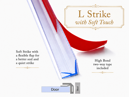 L Strike with Soft Touch™ Shower Door Seal