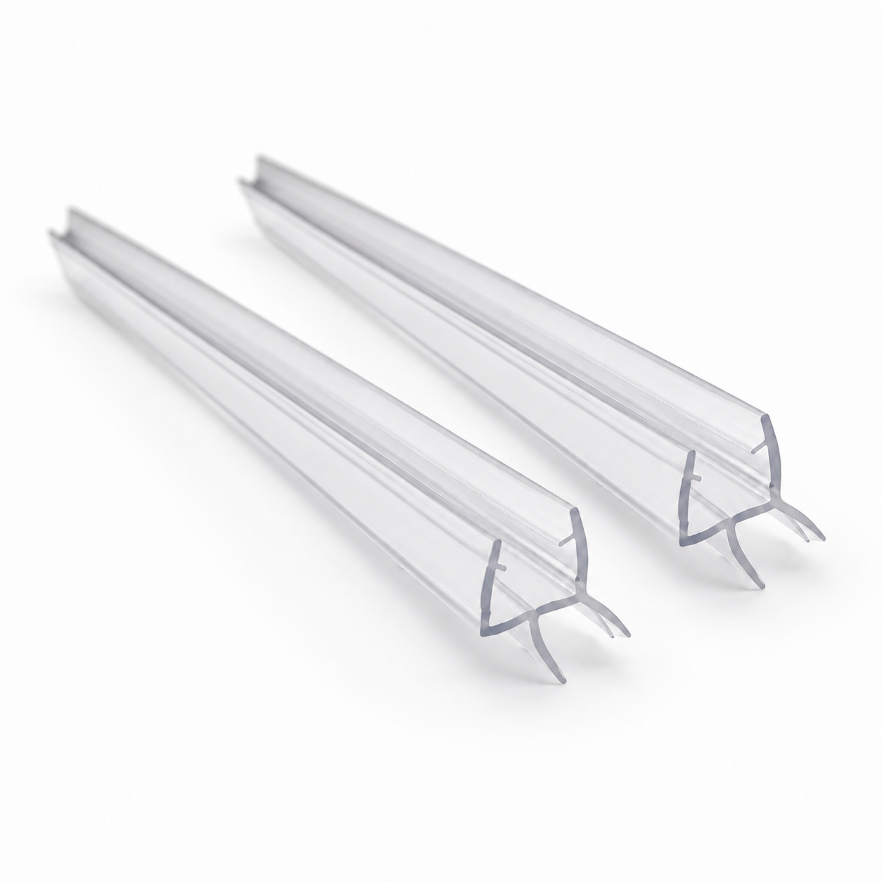 2 Piece Drip Seal Kit with Soft Touch™ | Frameless Shower Door Bottom Seal | Lily's Premium Shower Seals
