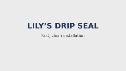 2 Piece Drip Seal Kit with Soft Touch™ | Frameless Shower Door Bottom Seal | Lily's Premium Shower Seals