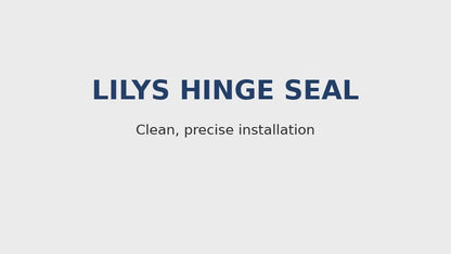 Hinge Seal with Soft Touch™ | Frameless Shower Door Hinge Seal | Lily's Premium Shower Seals